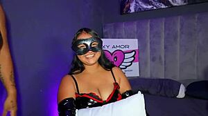 hey chica, those huge tits bouncing as you take that enormous cock for the first time?