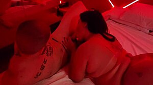 carmona pounds the big juicy bbw melancia bareback with squirting wet action and cumshot finish