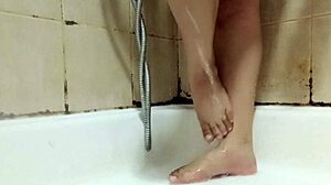 Chubby Asian feet tease lovers in homemade closeups