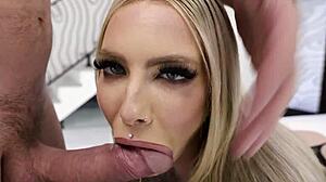 cassidy's interview flips to brutal deepthroat and anal destruction