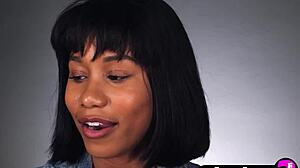 ebony milf jenna foxx with perfect big tits dives into her passionate solo masturbation session