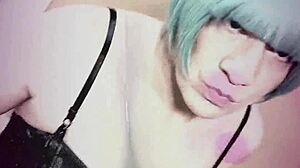 Watch this sexy brazilian sissy shemale pump her tight ass pipe pmv?