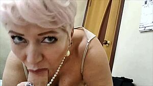 guys envy these big cock sucking lessons from my mature blonde bitch...