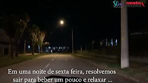 brazilian blonde mature wife bent over car doggystyle by young guy cuckold watches