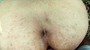 indian wife bends for father-in-law's anal in sugarcane field with hindi audio