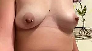 wanna watch tall college slut rub clit finger hairy pussy til orgasm in used panties piercing wet cum?
