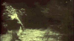 wow vintage hairy pussy pounded doggystyle bent over outdoors taboo!