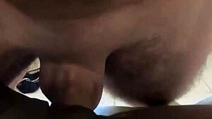 Fresh ebony beauty drenched head to toe in thick sticky cum load