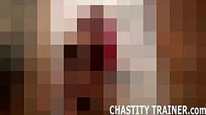 your tiny dick stays bound in femdom pov while toys tease your denied release!