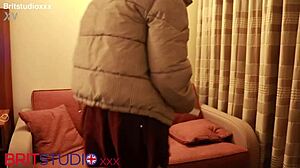 naughty college girl next door fingers to orgasm in lingerie