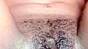 African Ebony's Massive Pussy Lips Spread Wide In Solo Fingering
