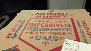 jealous girlfriend amberzinha fucks before pizza