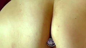 amateur big ass latina milf wife teases with buttplug in her tight hole