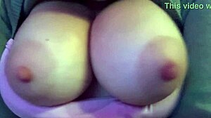 artemisia's huge tits bounce wild in solo boob session? Italian milf nipples tease close-up