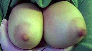 artemisia's huge tits bounce wild in solo boob session? Italian milf nipples tease close-up