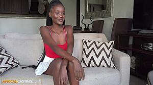 Aspiring Ebony Model Teases Producer With Ballsuck And BWC Ride