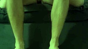 Young amateur pornstar sits deep on cock flashing wet pussy voyeur style