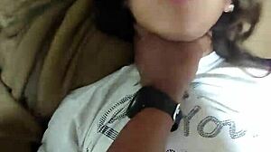 young beauty gently taken from behind in doggystyle by her lover's thick shaft