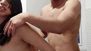 Latina Wife Drops Cooking for Kitchen Creampie with Muscular Stud