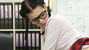 i'm the teacher spanking my naughty student before cumming on her pretty face