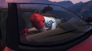 Franklin Hammers Hooker In GTA Car