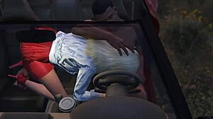 Franklin Hammers Hooker In GTA Car