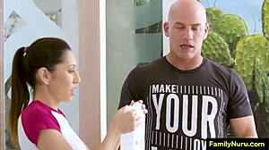 Skinny Teen Babysitter Gives Erotic Nuru Oil Massage At Home