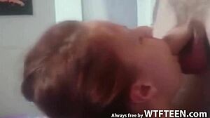 Redhead Girlfriend Delivers Incredibly Dirty Blowjob in Public Outdoors
