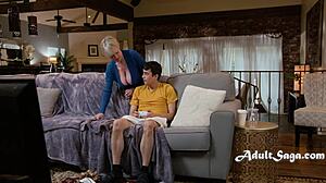 hey dude, gamer boy hits stepmom's g-spot while she seduces him hard 😏💦🔥