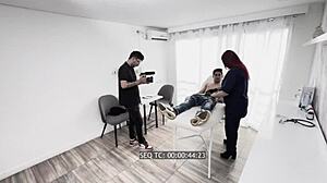 Behind the scenes voyeur: Christy Evans rims and rides Danny Mast at hospital office