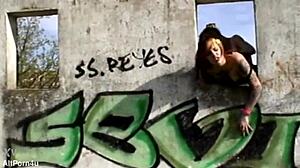 yo check out this wild graffiti party with punk girls strapon dp and rimjobs everywhere