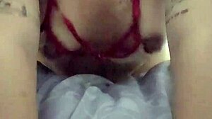 the petite asian babe bound in handcuffs takes a hard interracial pussy pounding with tattoos flashing