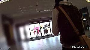 Czech chick seduced mall plowed POV