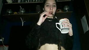 Amateur Asian Latina Mommy Anal Creampie on Perfect Tits Body
