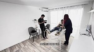 Behind the scenes voyeur: Christy Evans rims and rides Danny Mast at hospital office