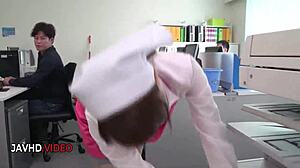 yo, chihiro akino's office blowjob leads straight to that creampie finish