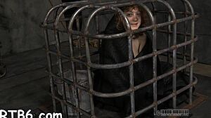 Master Chokes and Fucks Gagged Chick's Tight Twat Hard!