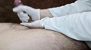 this clinic's nurse massages cock for your sperm donation