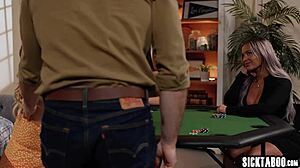 sexy big tits teen hayley davies wins lesbian fisting on kinky poker game