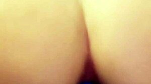 anal loving big ass student craves cock but rides huge dildo deep