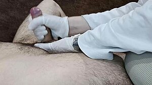 this clinic's nurse massages cock for your sperm donation