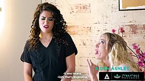 oh man nuru massage turns into steamy threesome competion with aiden ashley n victoria voxxx!!