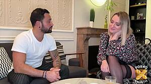 Kelly the stacked french blonde milf hunts hard sex and gets railed good