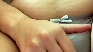 god my big natural tits feel so good rubbing this hairy pussy... ugh