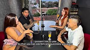 Intrigued? Horny Mom-in-Law Savannah Watson Rides Stepdaughter's BF Cock At Dinner Table