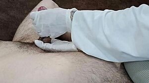 this clinic's nurse massages cock for your sperm donation