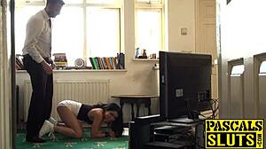 Teen Subslut Bound And Spanked Before Hard Doggystyle Pounding!
