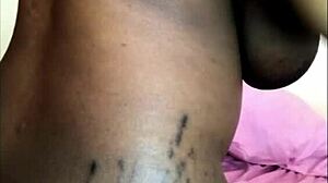 Watch Homemade Pregnant Babe Ride Dildo Toy in Curvy Ebony Comfort at Home