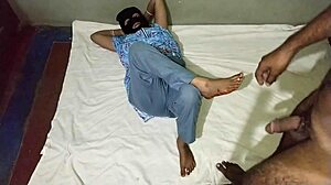 curvy indian college couple teases big pussies before creampie sex