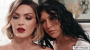 busty tgirl tori easton licks gf pussy till she squirts all over